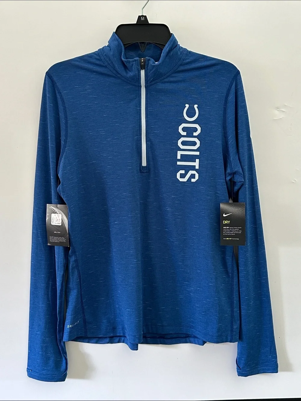Nike Indianapolis Colts NFL Women’s Element 1/4 Zip Pullover NEW  Dri Fit Large